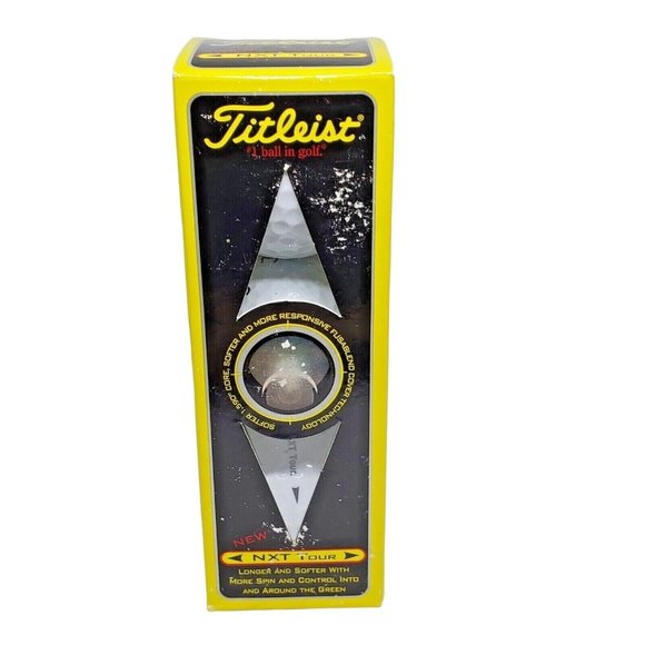Score Big: Titleist NXT Tour Golf Balls 3-Pack for Ultimate Swing Success! - Picture 1 of 8